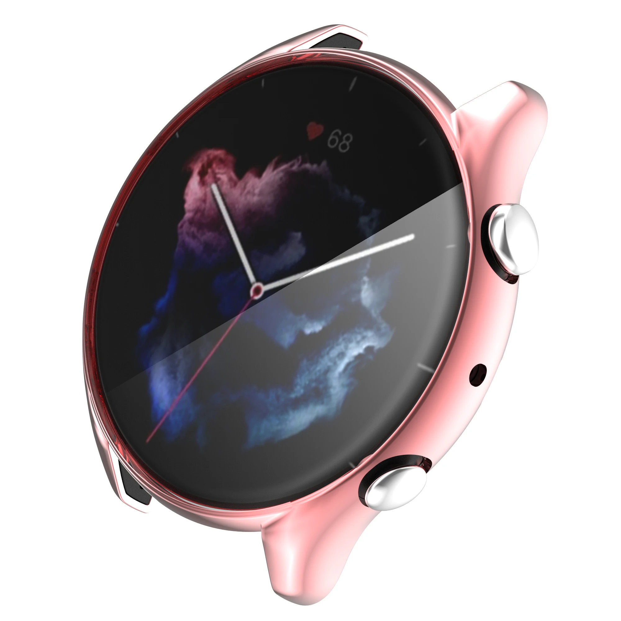 Plating Protective Case For Amazfit GTR 2/2e/3/4 Screen Protector Cover Soft TPU Shell For Huami Amazfit GTR 3 Pro Smart Watch