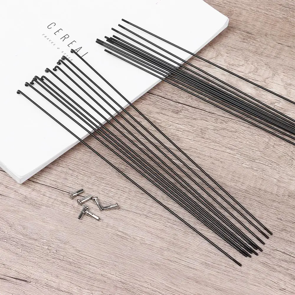 10Sets 14g Bicycle Stainless Steel Spokes With Nipples Outdoor Mountain Road Bike High Strength Spokes Wires Cycling Repair Tool