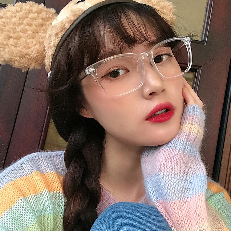 Transparent Computer Glasses Frame Women Men Anti Blue Light square Eyewear Blocking Glasses Optical Spectacle Eyeglass