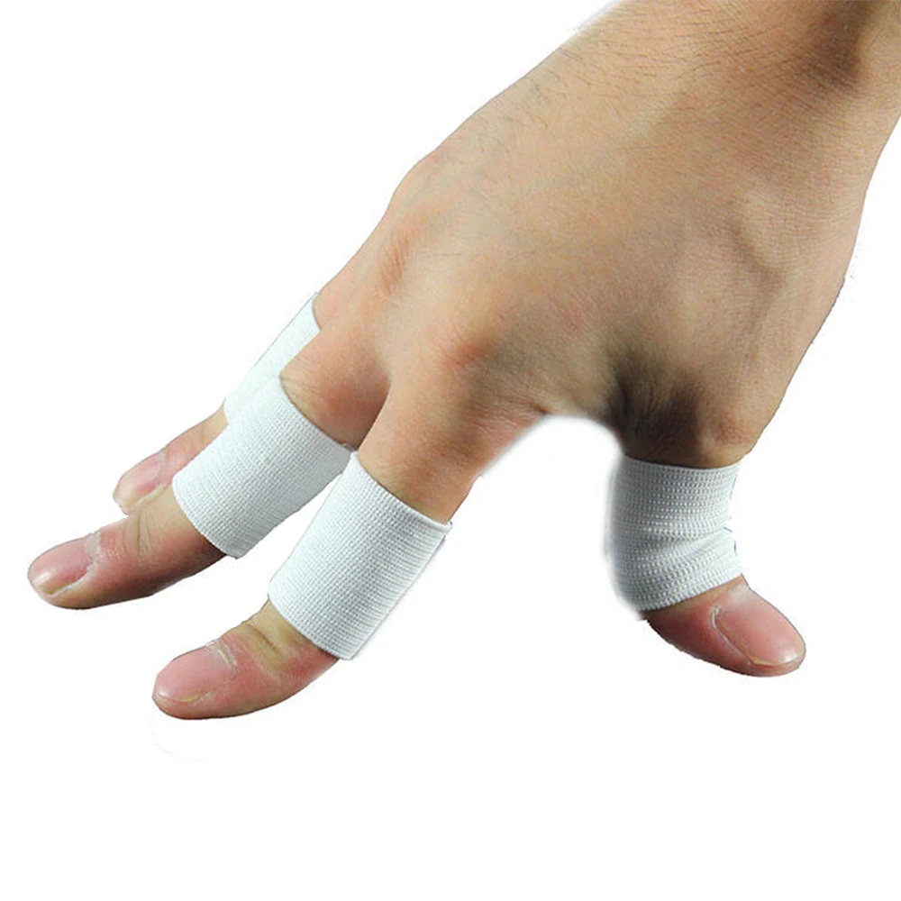 BraceTop 10pcs Stretchy Sports Finger Sleeves Arthritis Support Finger Guard Outdoor Basketball Volleyball Finger Protection New