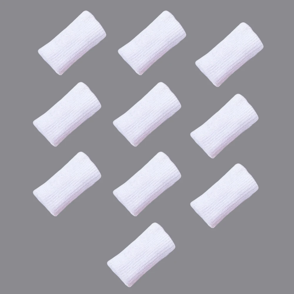 BraceTop 10pcs Stretchy Sports Finger Sleeves Arthritis Support Finger Guard Outdoor Basketball Volleyball Finger Protection New