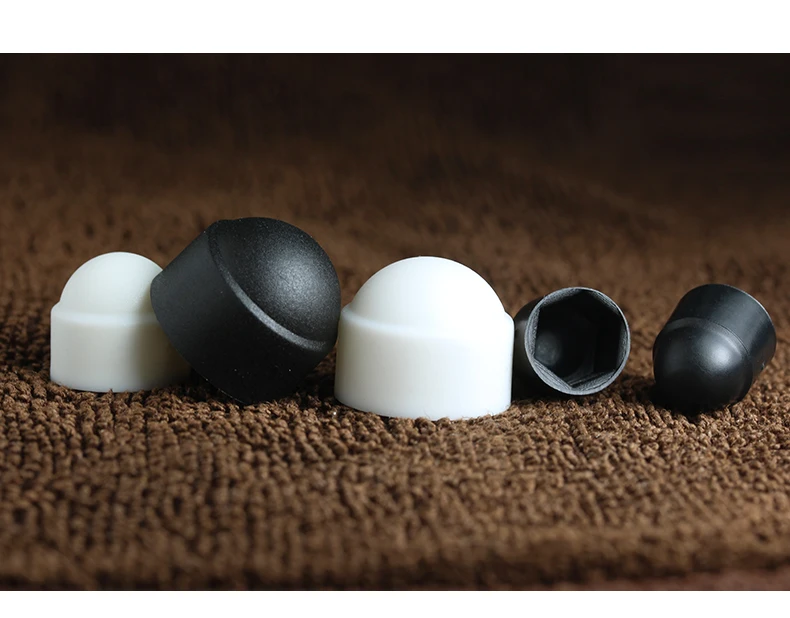 Black White Dome Protection Cap Covers Exposed Hexagon Plastic PE Nut Bolt M3 M4 M5 M6 M8 M10 M12 M14 M16 M18 M20 M22 M24