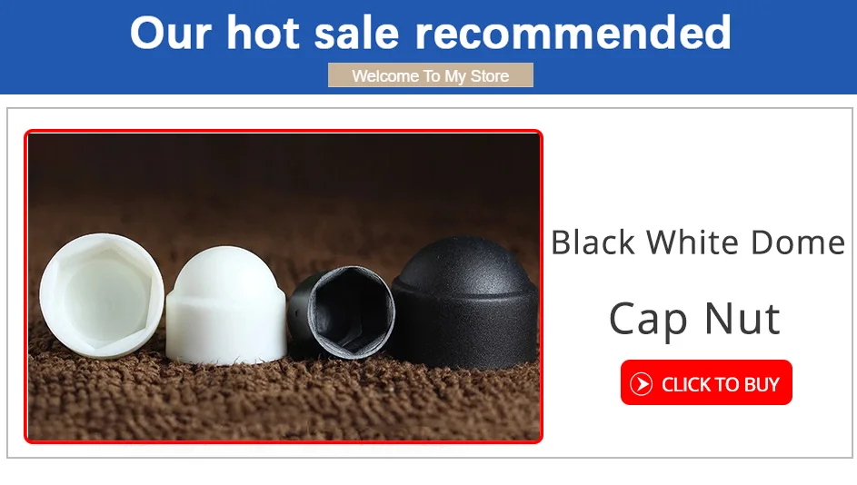 Black White Dome Protection Cap Covers Exposed Hexagon Plastic PE Nut Bolt M3 M4 M5 M6 M8 M10 M12 M14 M16 M18 M20 M22 M24