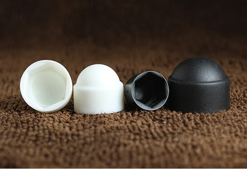 Black White Dome Protection Cap Covers Exposed Hexagon Plastic PE Nut Bolt M3 M4 M5 M6 M8 M10 M12 M14 M16 M18 M20 M22 M24