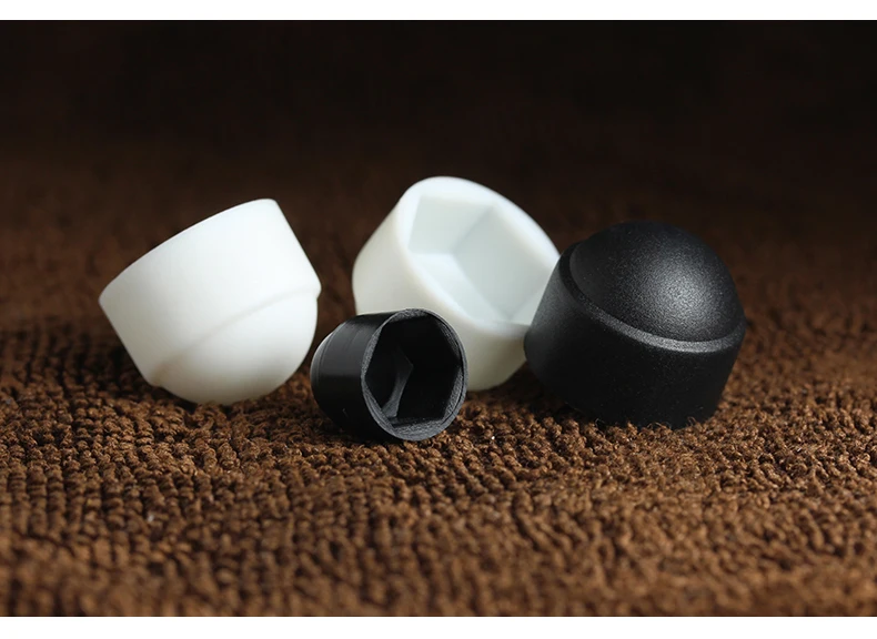 Black White Dome Protection Cap Covers Exposed Hexagon Plastic PE Nut Bolt M3 M4 M5 M6 M8 M10 M12 M14 M16 M18 M20 M22 M24