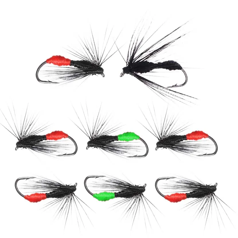 5Pieces Brass Beadhead Peacock Herl Buzzer Fly Ice Fishing Fly Lure Jig Nymph Larvea for Trout Perch Bluegill Fishing