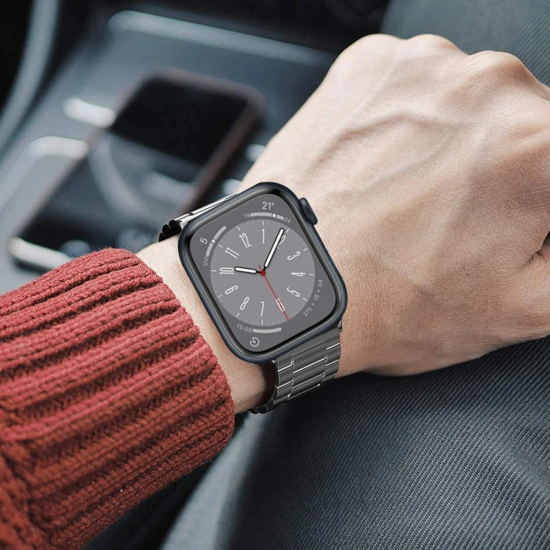 Metal Strap for Apple Watch 12 11 10 46mm 42mm Ultra 4/3/2 49mm Stainless Steel Wristband for IWatch 9 8 7 6 5 SE 45mm 41mm 44mm