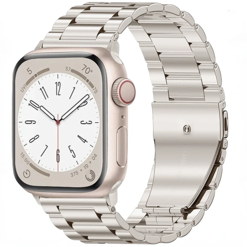 Metal Strap for Apple Watch 12 11 10 46mm 42mm Ultra 4/3/2 49mm Stainless Steel Wristband for IWatch 9 8 7 6 5 SE 45mm 41mm 44mm