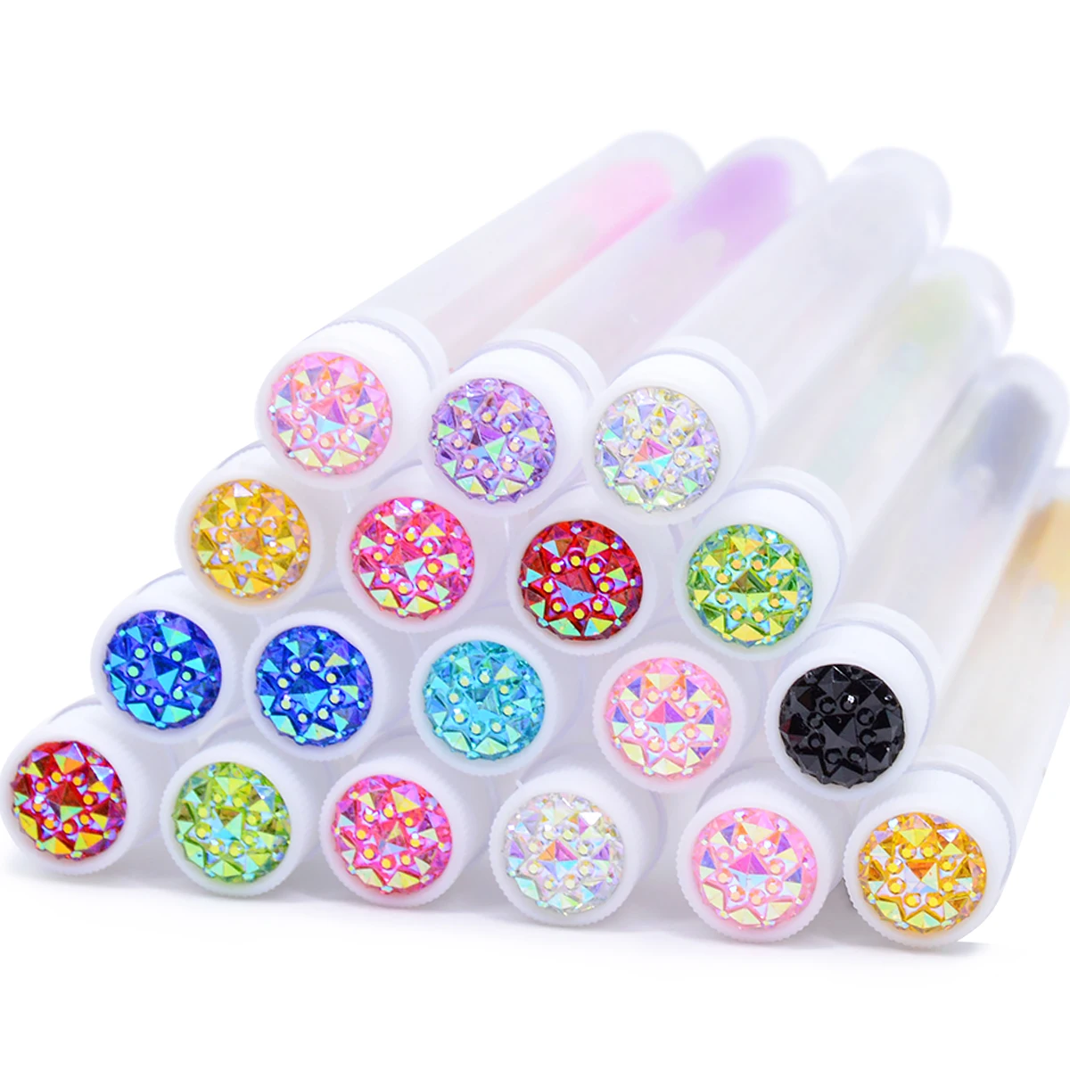 20Pcs/Lot Dust-Proof Eyelash Brush Tube Empty Reusable Lash Mascara Wand Case Replaceable Makeup Applicators Container wholesale