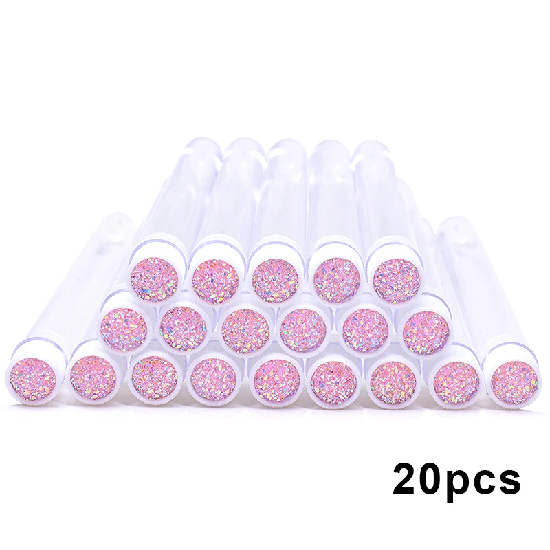 20Pcs/Lot Dust-Proof Eyelash Brush Tube Empty Reusable Lash Mascara Wand Case Replaceable Makeup Applicators Container wholesale