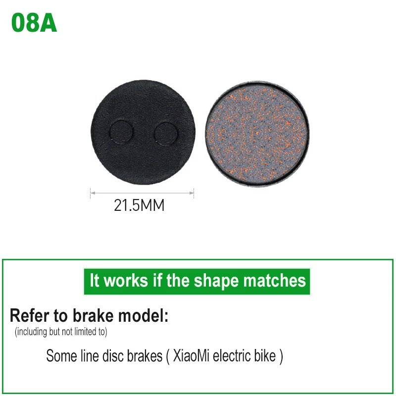1 Pair Bicycle Disc Brake Pads Semi-Metallic Hydrauli Disc Brake Pad for SHIMANO SRAM AVID HAYES Magura Formula and Scooter