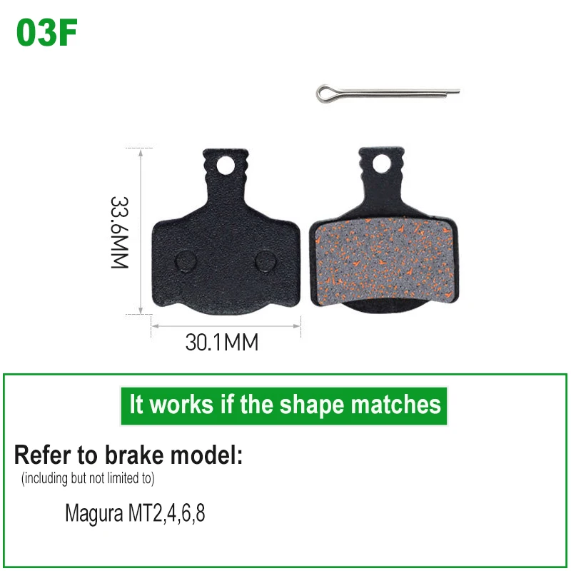 1 Pair Bicycle Disc Brake Pads Semi-Metallic Hydrauli Disc Brake Pad for SHIMANO SRAM AVID HAYES Magura Formula and Scooter