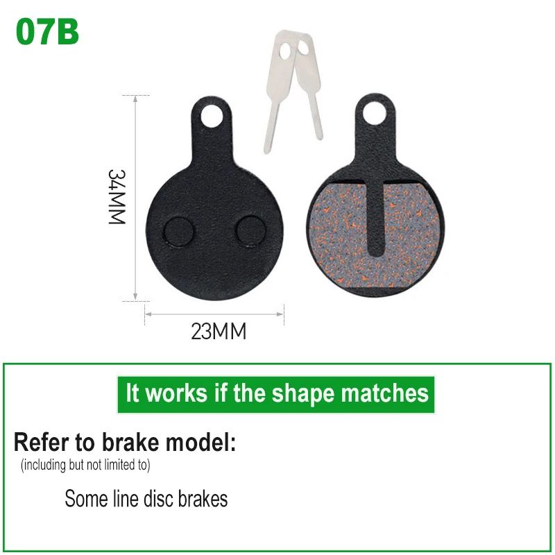 1 Pair Bicycle Disc Brake Pads Semi-Metallic Hydrauli Disc Brake Pad for SHIMANO SRAM AVID HAYES Magura Formula and Scooter