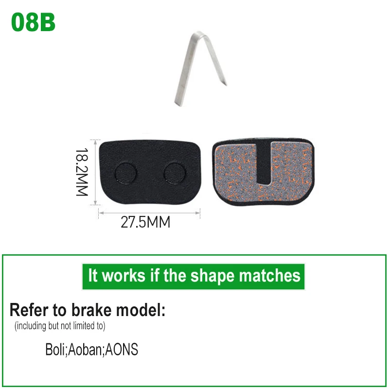 1 Pair Bicycle Disc Brake Pads Semi-Metallic Hydrauli Disc Brake Pad for SHIMANO SRAM AVID HAYES Magura Formula and Scooter