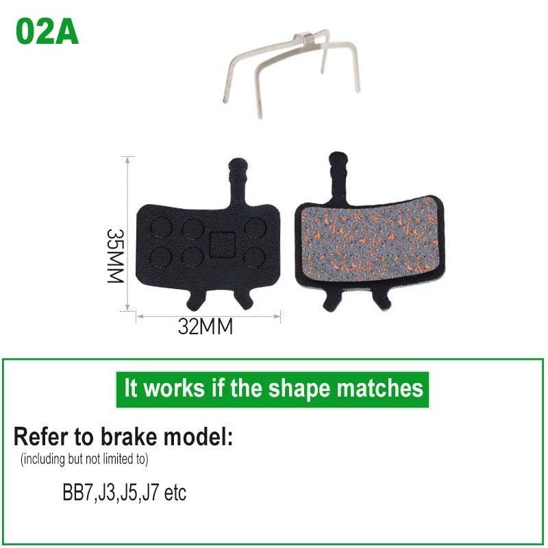 1 Pair Bicycle Disc Brake Pads Semi-Metallic Hydrauli Disc Brake Pad for SHIMANO SRAM AVID HAYES Magura Formula and Scooter
