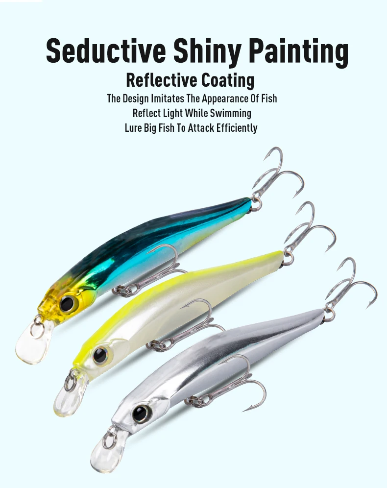 LEYDUN Artist FR Silence Sinking Minnow Fishing Lures 80mm 105mm Jerkbaits Good Action Wobblers High Quality Hard Baits Sea Bass