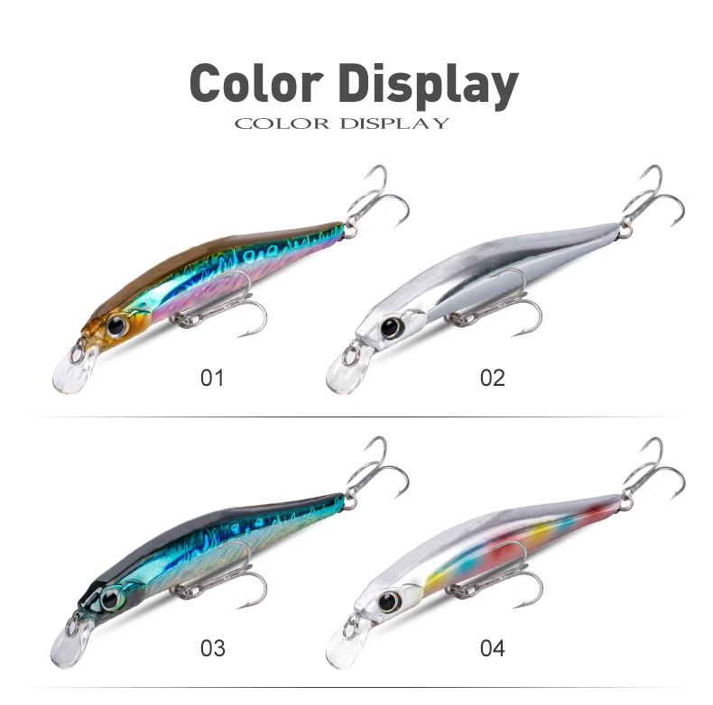 LEYDUN Artist FR Silence Sinking Minnow Fishing Lures 80mm 105mm Jerkbaits Good Action Wobblers High Quality Hard Baits Sea Bass