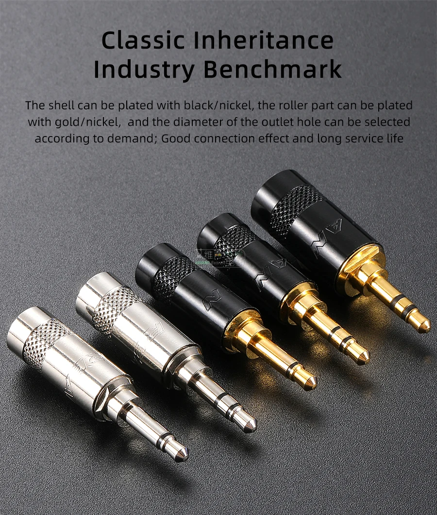 Neutrik's REAN Gold-plated Jack 3.5mm 3Pole Female Plug 1/8″ Headphone Notebook Microphone Audio Interface Extension Cable Plug