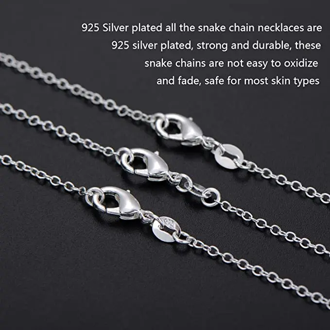 30PCS 925 Sterling Silver chains necklace for women men jewelry set fashion party luxury designer wedding accessories gifts