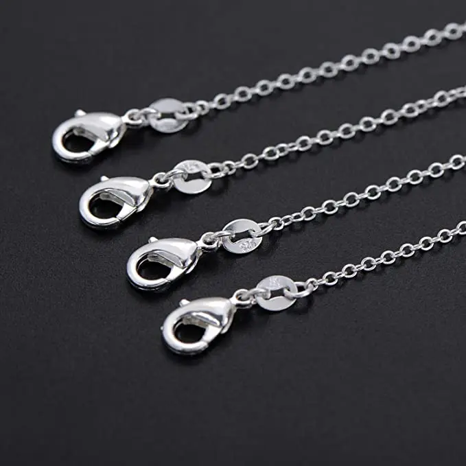 30PCS 925 Sterling Silver chains necklace for women men jewelry set fashion party luxury designer wedding accessories gifts