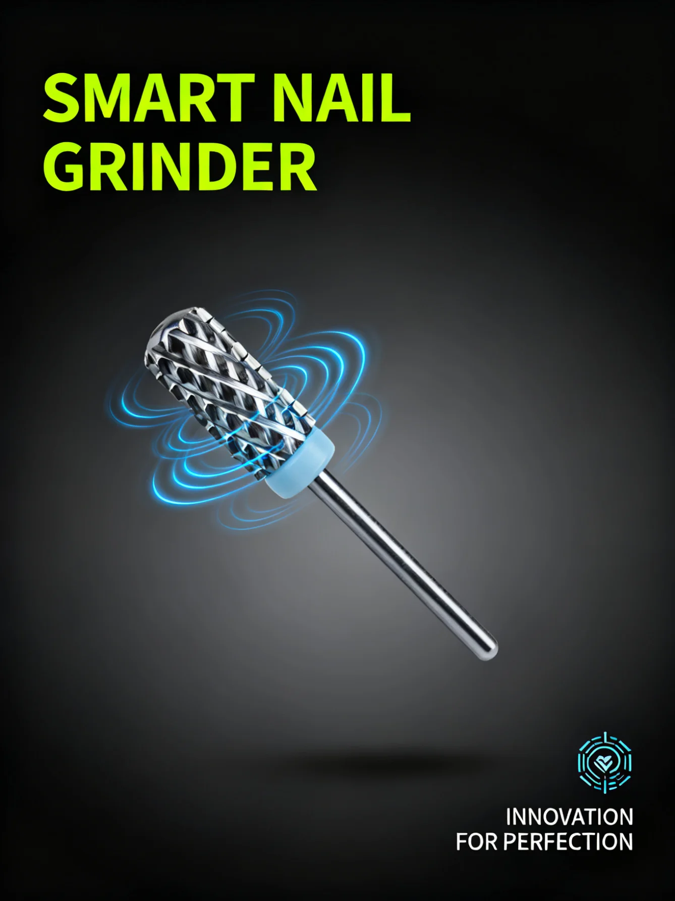 RolinStar 6.6 Large Round Top Barrel Safety 4XC 5XC Original Acrylic Powder Dipping Killer Remover Strongest Nail Drill Bits