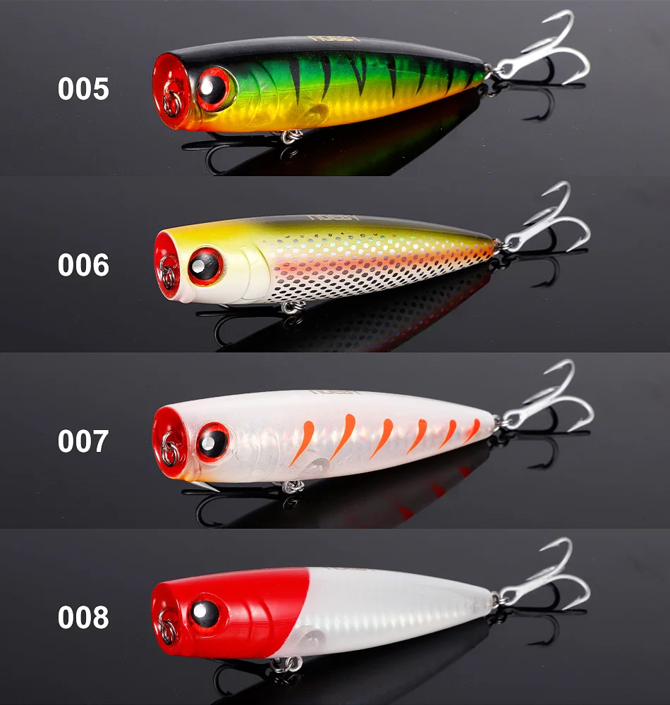 Noeby 105mm 24g Topwater Popper Fishing Lures Wobblers Long Casting Artificial Hard Baits Saltwater Freshwater Fishing Lures