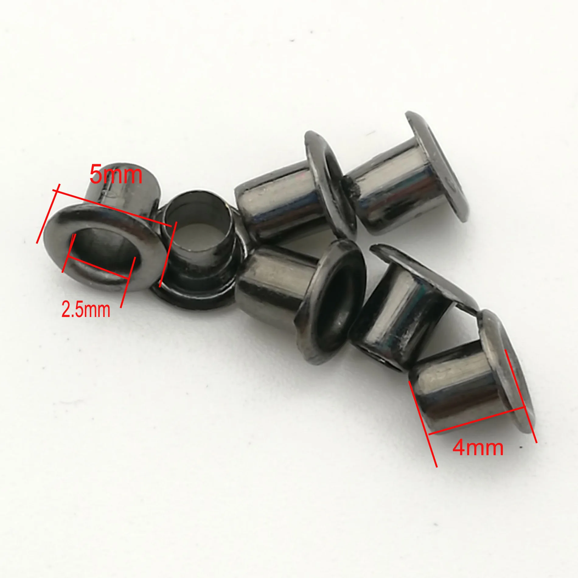 1.0/1.5/2/2.5mm Brass Hollow Rivets with Hanging Plate Holes Mini Eyelets Brass Tiny Grommet for BJD 100pcs