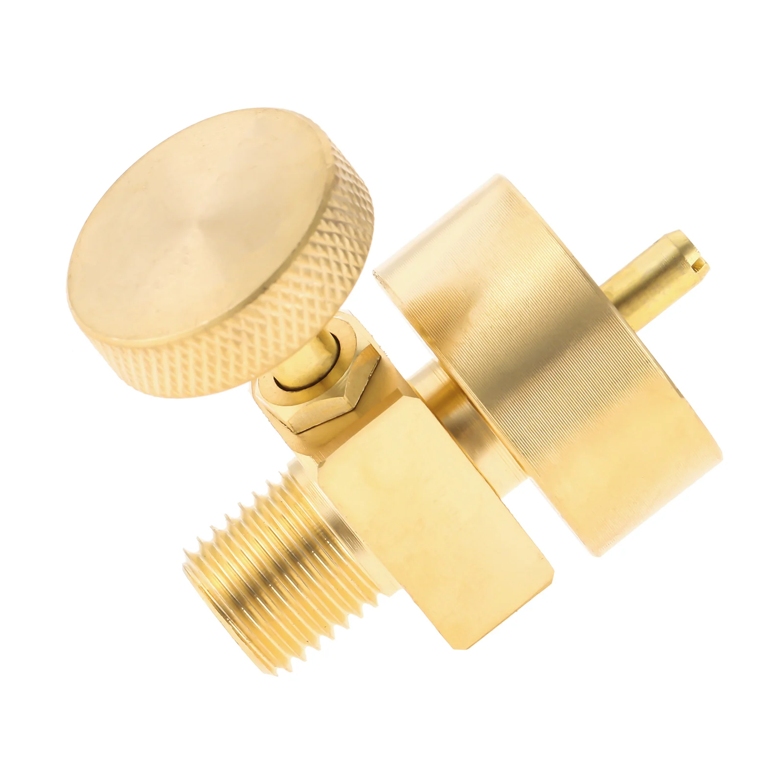 Propane 1LB Tank Disposal Cylinder Gas Bottle Refill Adapter with 1/4" NPT Male X 1'-20 Female Throwaway Cylinder for Stove Gril