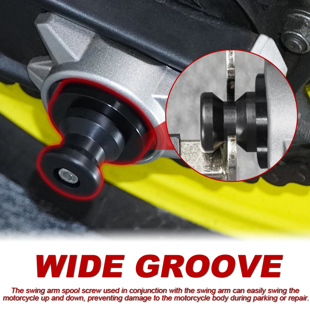 For YAMAHA MT-07 FZ-07 2014-2019 2020 2022 2023 Motorcycle Front Axle Sliders Rear Fork Swingarm Spools Sliders Crash Protector