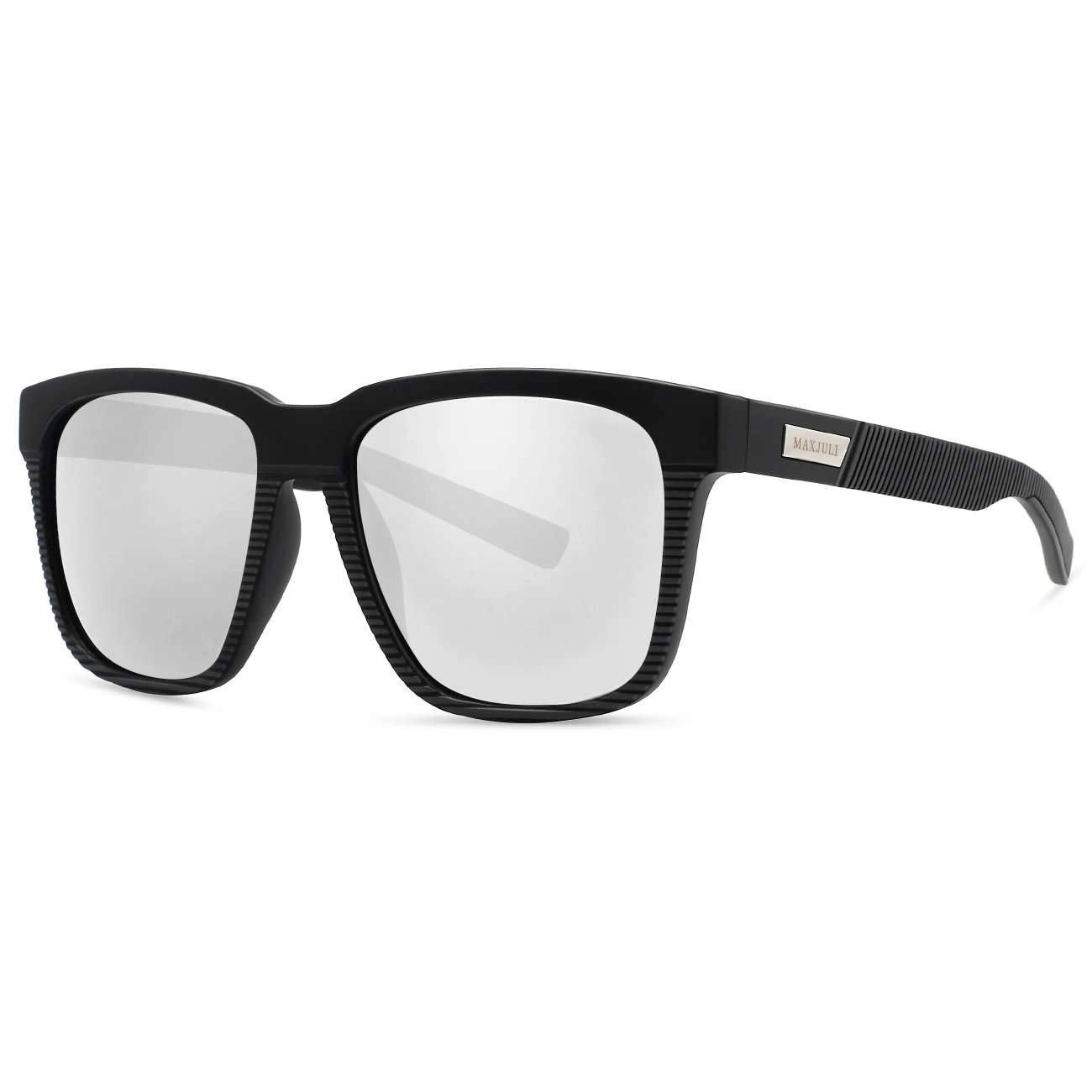 JULI Square Oversized Polarized Sunglasses for Big Heads Men Retro Vintage XXL Super Big SunGlasses UV Protection MJ8023