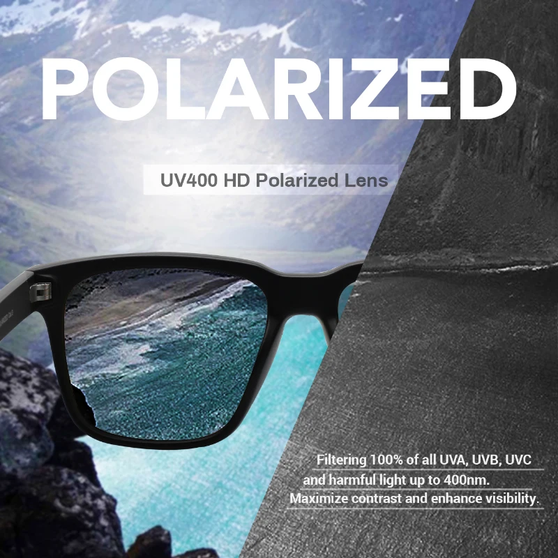 JULI Square Oversized Polarized Sunglasses for Big Heads Men Retro Vintage XXL Super Big SunGlasses UV Protection MJ8023