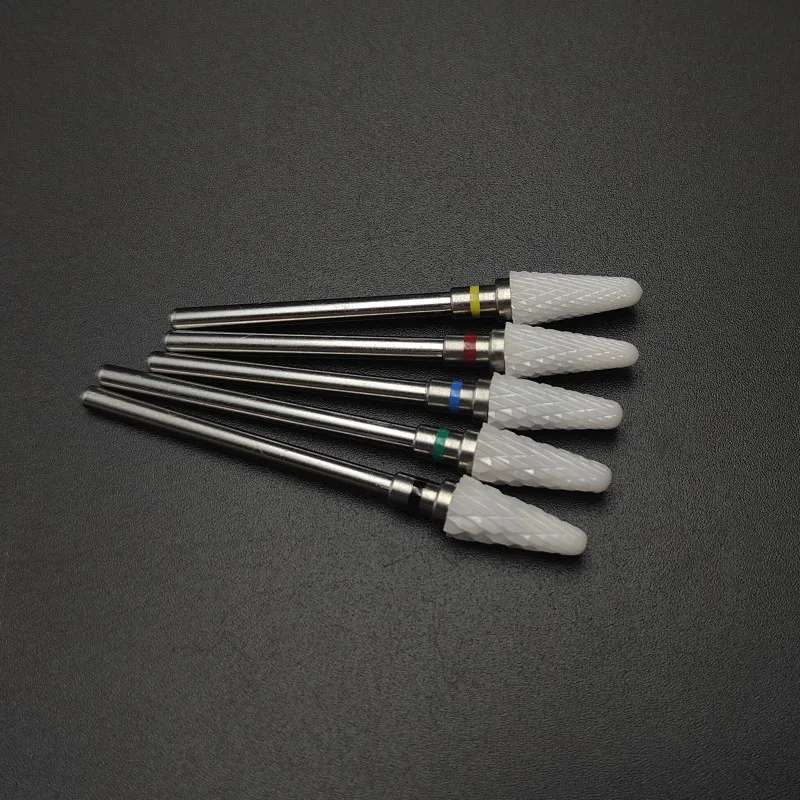 Ceramic Carbide Nail Drill Bit Rotate Burr Milling Nail Cutter Bits Electric Drill Machine For Manicure Pedicure Tools