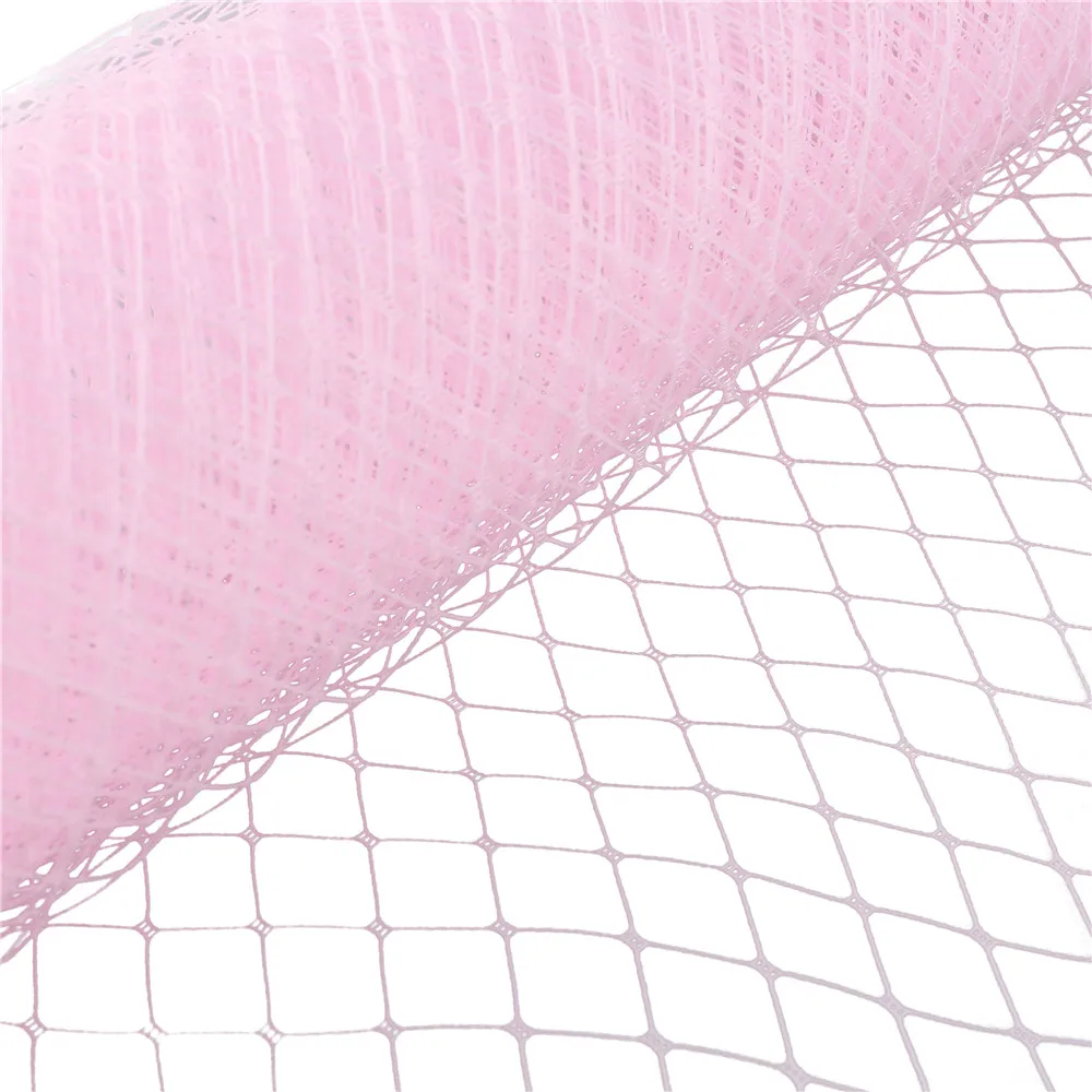 25cm*1yard Wedding Millinery Netting Russian Birdcage Veil DIY Fascinator Hat Trimming Hair Accessories Tulle Dress Fabric