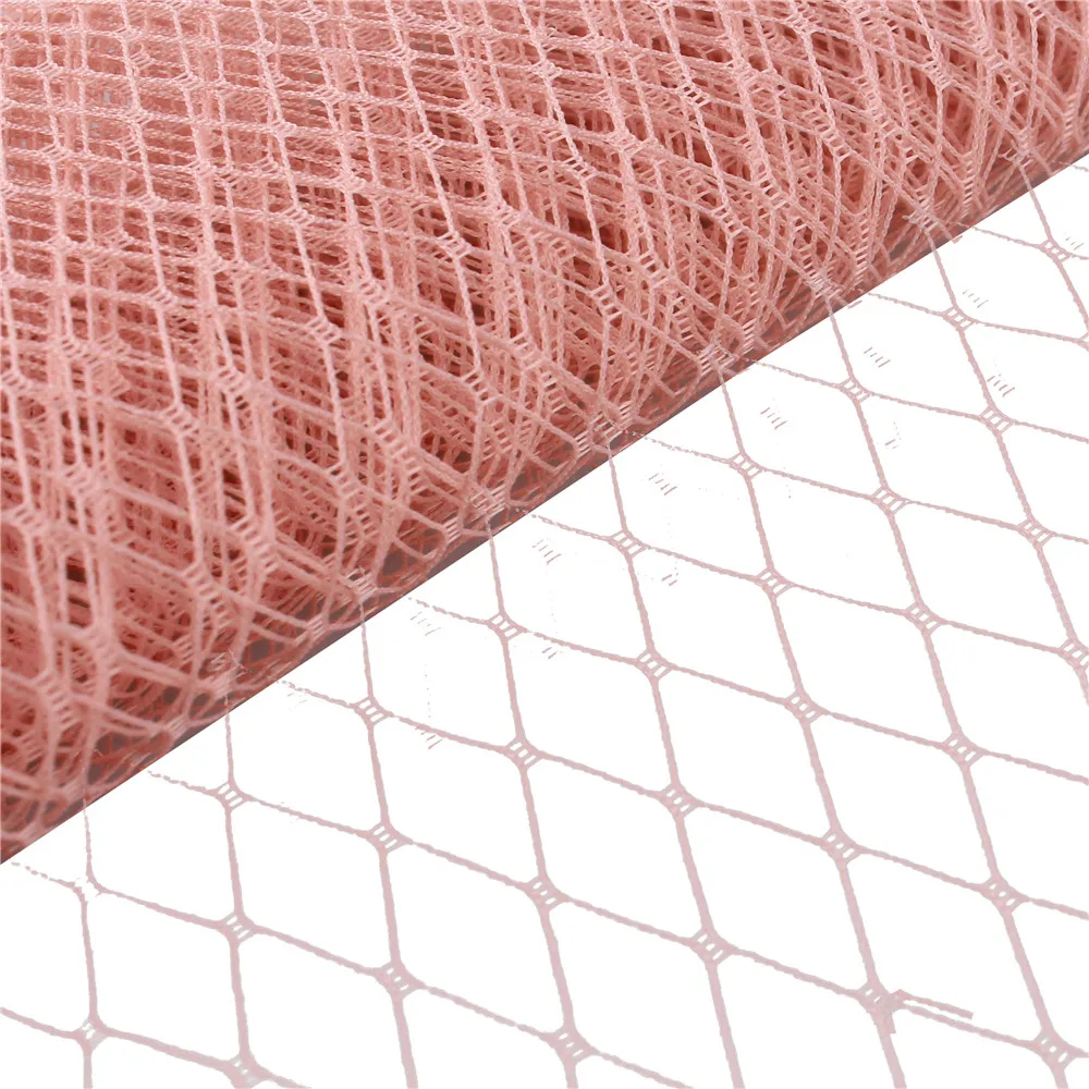 25cm*1yard Wedding Millinery Netting Russian Birdcage Veil DIY Fascinator Hat Trimming Hair Accessories Tulle Dress Fabric