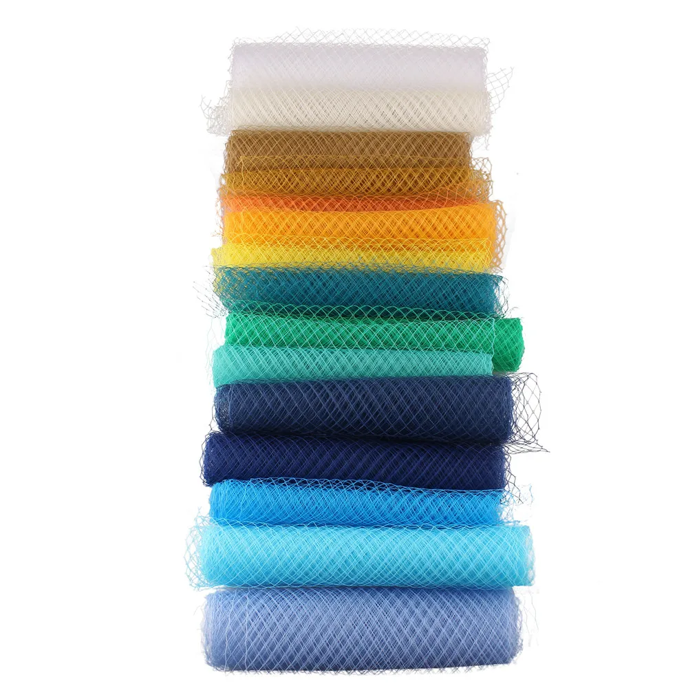 25cm*1yard Wedding Millinery Netting Russian Birdcage Veil DIY Fascinator Hat Trimming Hair Accessories Tulle Dress Fabric