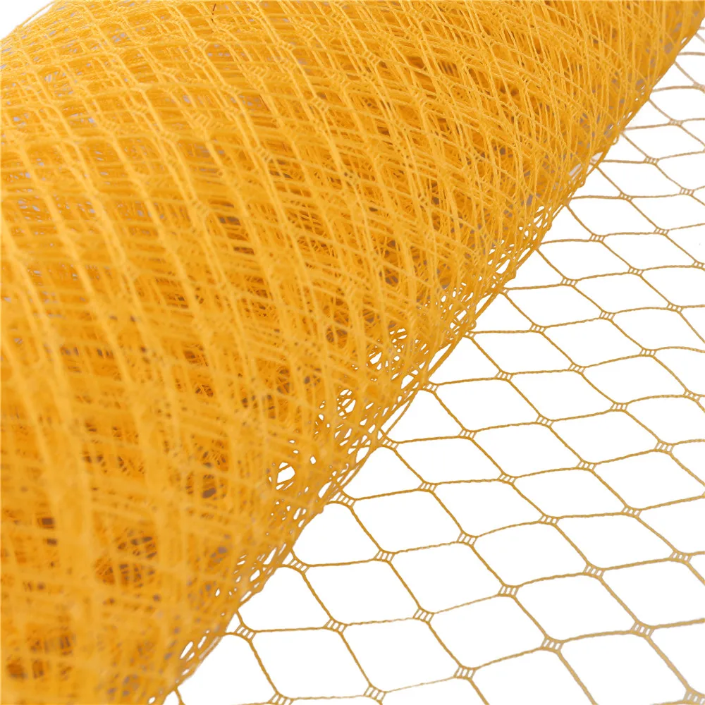 25cm*1yard Wedding Millinery Netting Russian Birdcage Veil DIY Fascinator Hat Trimming Hair Accessories Tulle Dress Fabric