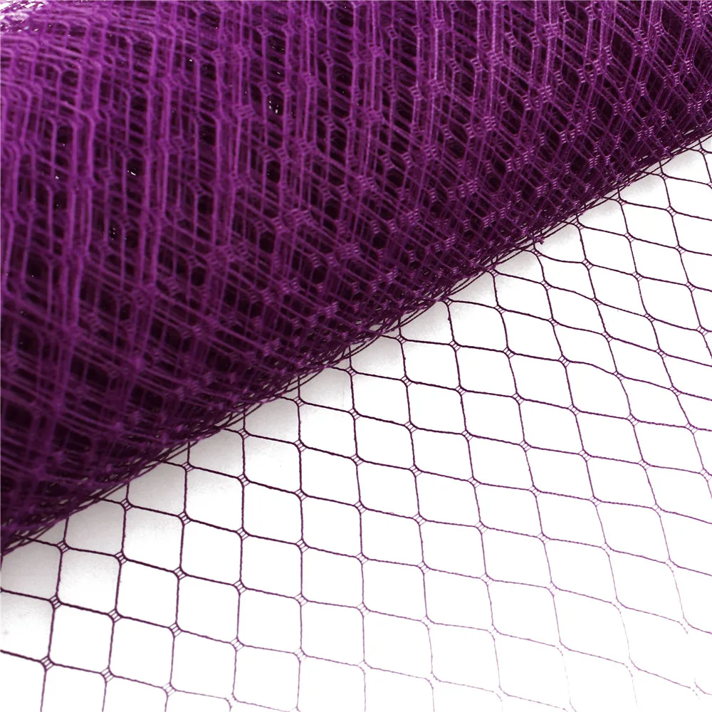 25cm*1yard Wedding Millinery Netting Russian Birdcage Veil DIY Fascinator Hat Trimming Hair Accessories Tulle Dress Fabric