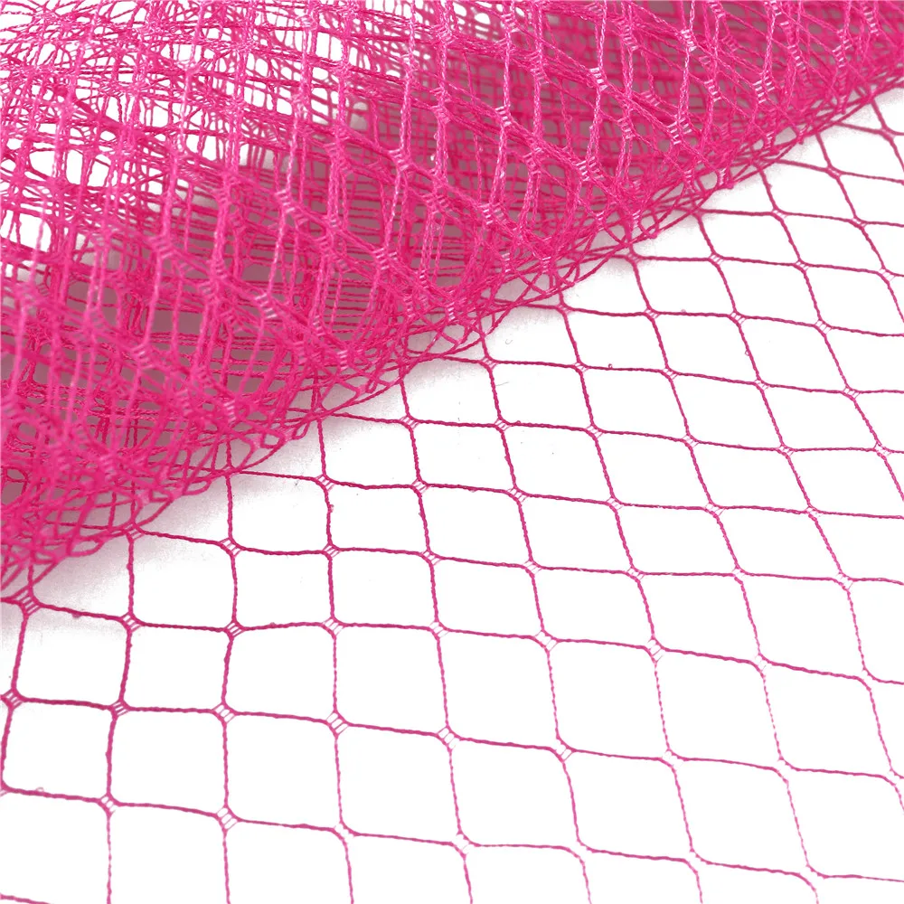 25cm*1yard Wedding Millinery Netting Russian Birdcage Veil DIY Fascinator Hat Trimming Hair Accessories Tulle Dress Fabric