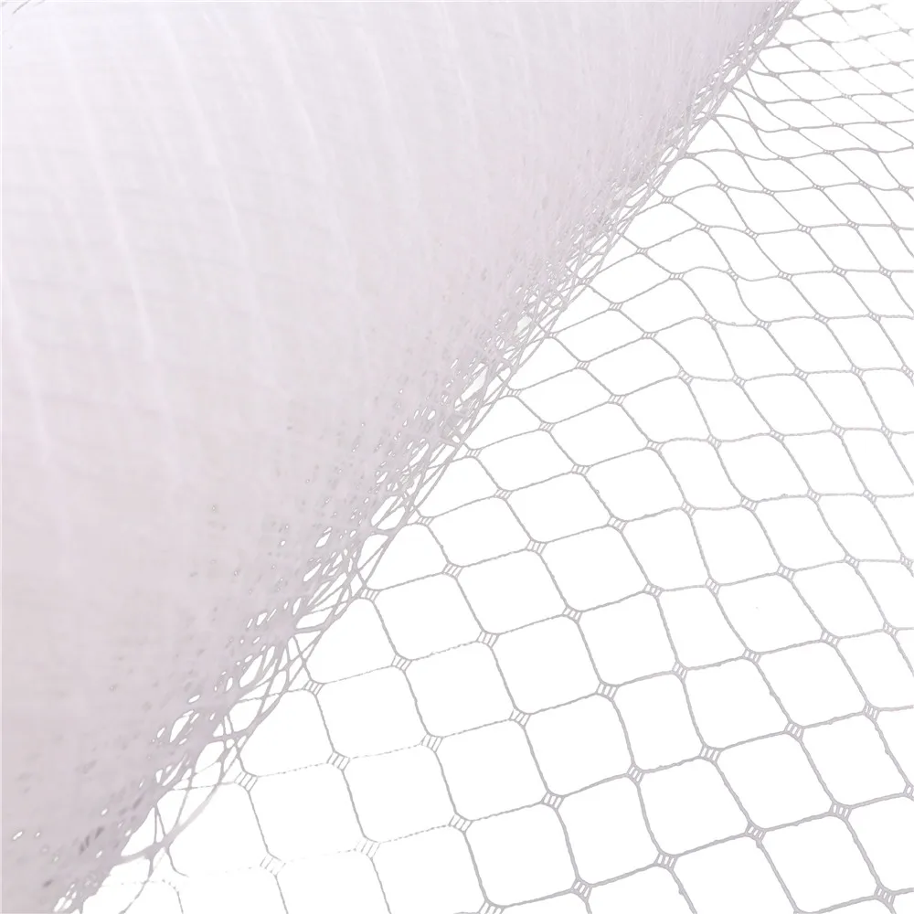 25cm*1yard Wedding Millinery Netting Russian Birdcage Veil DIY Fascinator Hat Trimming Hair Accessories Tulle Dress Fabric