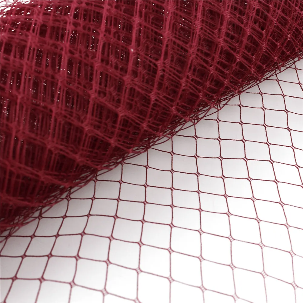 25cm*1yard Wedding Millinery Netting Russian Birdcage Veil DIY Fascinator Hat Trimming Hair Accessories Tulle Dress Fabric