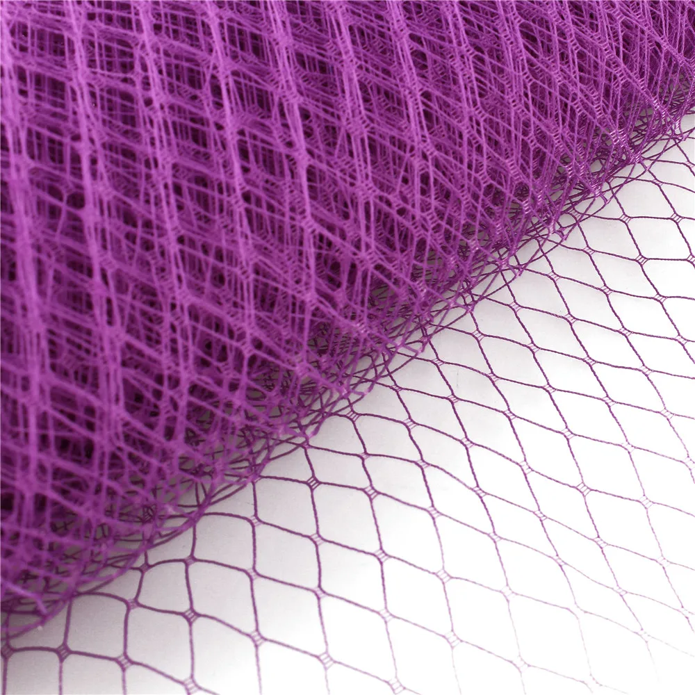 25cm*1yard Wedding Millinery Netting Russian Birdcage Veil DIY Fascinator Hat Trimming Hair Accessories Tulle Dress Fabric
