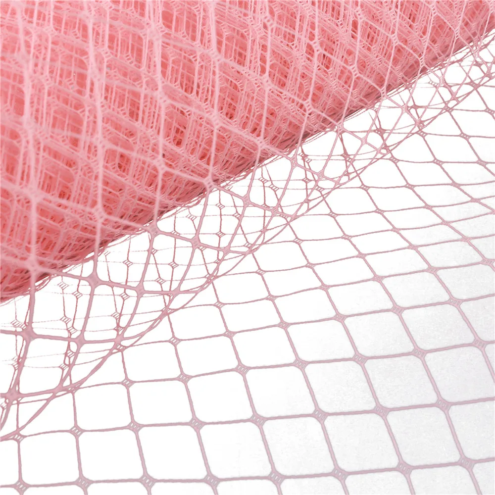 25cm*1yard Wedding Millinery Netting Russian Birdcage Veil DIY Fascinator Hat Trimming Hair Accessories Tulle Dress Fabric