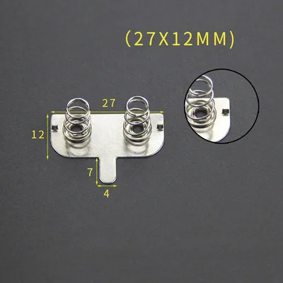 YYT 20PCS Spring sheet AA 12*12/26.5/27.5/28MM contact sheet battery box positive and negative sheets 0.3MM iron+nickel plating