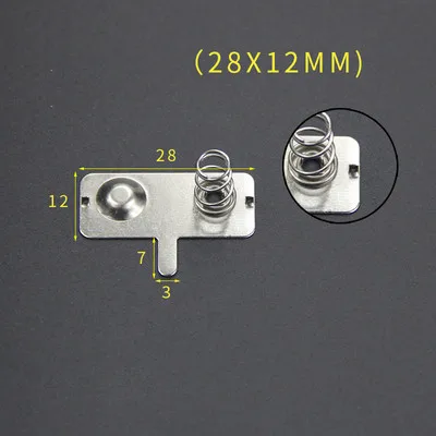 YYT 20PCS Spring sheet AA 12*12/26.5/27.5/28MM contact sheet battery box positive and negative sheets 0.3MM iron+nickel plating