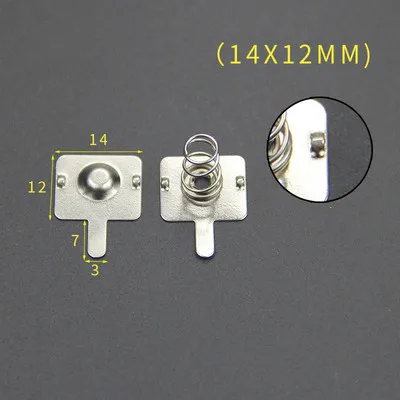 YYT 20PCS Spring sheet AA 12*12/26.5/27.5/28MM contact sheet battery box positive and negative sheets 0.3MM iron+nickel plating