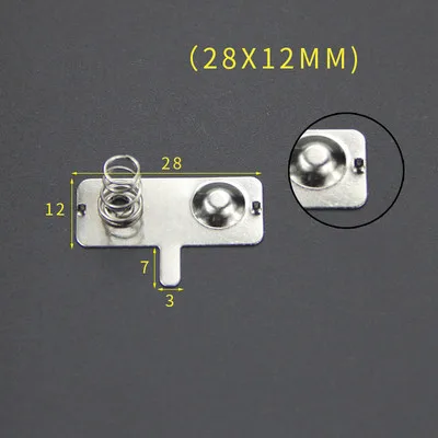 YYT 20PCS Spring sheet AA 12*12/26.5/27.5/28MM contact sheet battery box positive and negative sheets 0.3MM iron+nickel plating