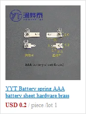 YYT 20PCS Spring sheet AA 12*12/26.5/27.5/28MM contact sheet battery box positive and negative sheets 0.3MM iron+nickel plating