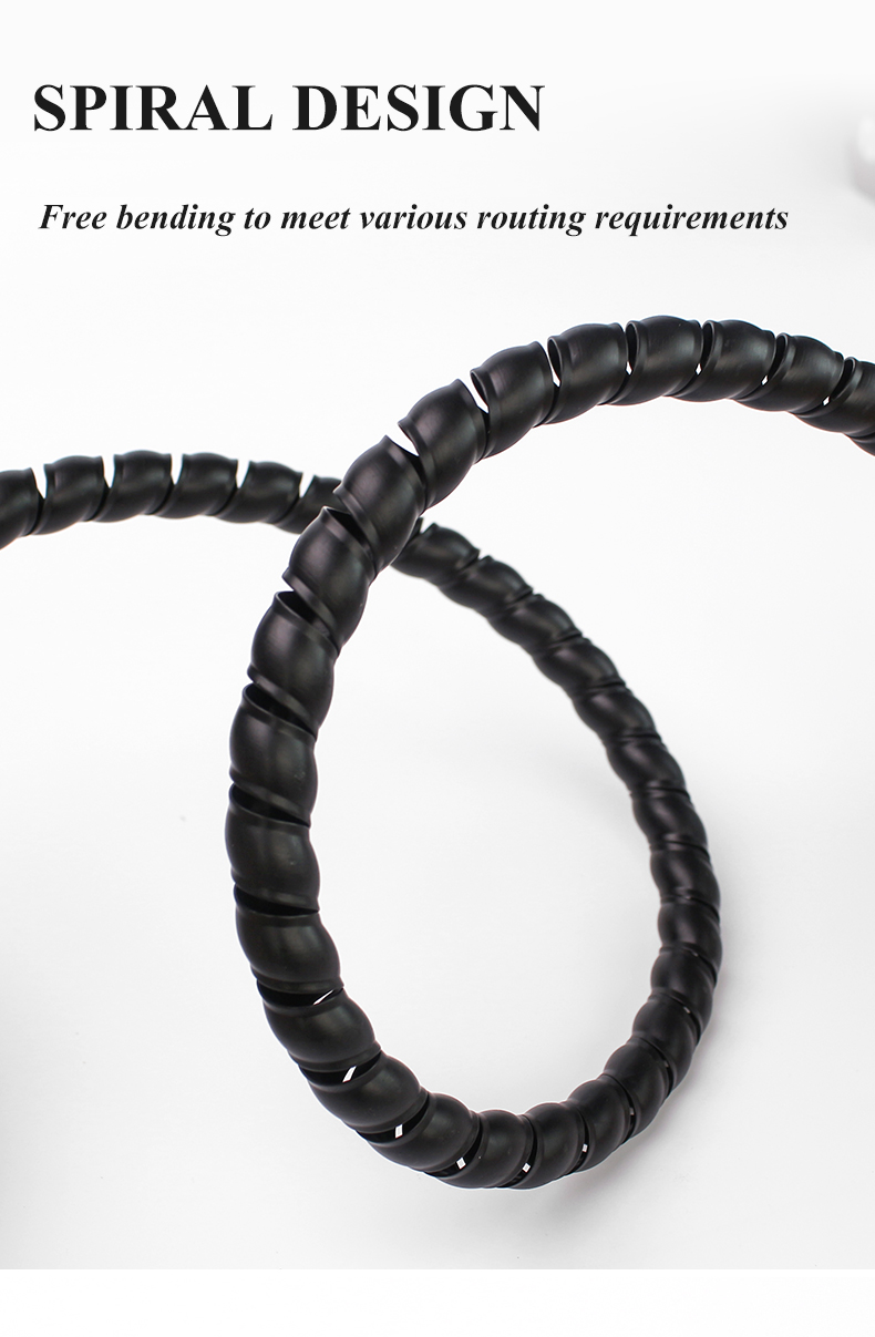 1/5M Winding Tube Wire Organizer Cable Protection Sleeve Tube Protection Sleeve Spiral Wrap Winding Protector 8/10/14/16/20/25mm