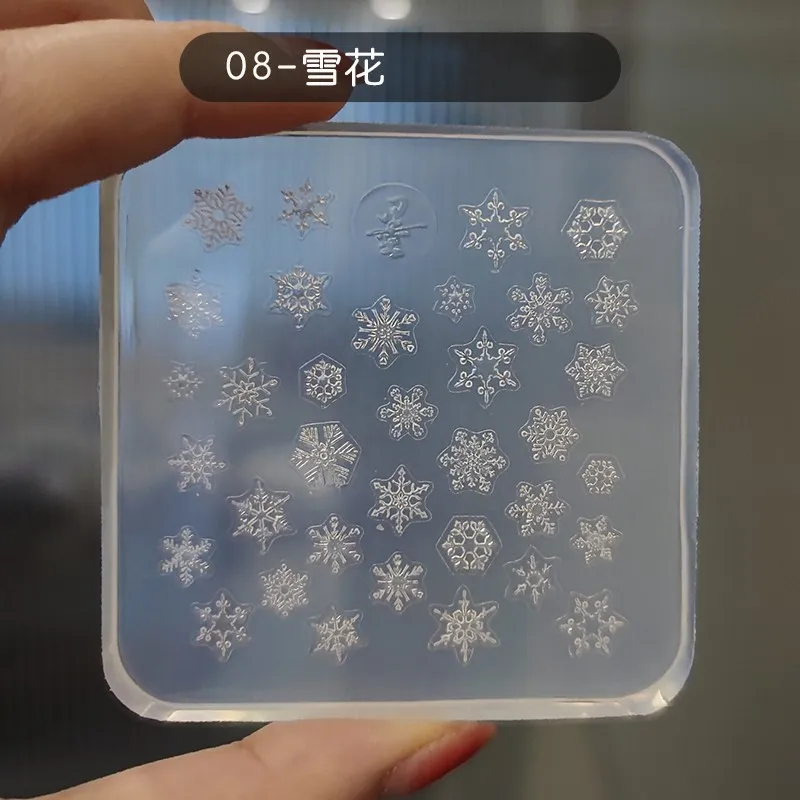 1pc Sweater Knitting Lace 3D Acrylic Mold Nail Art Decoration Nails DIY Design Silicone Nail Art Template Nail Mold