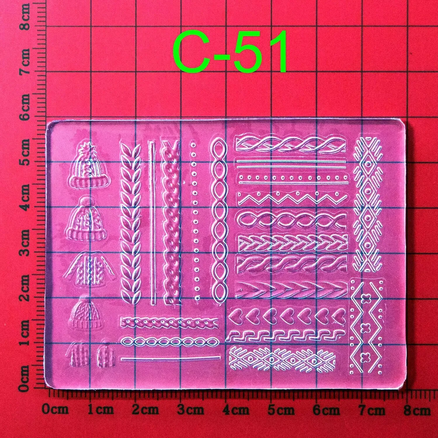1pc Sweater Knitting Lace 3D Acrylic Mold Nail Art Decoration Nails DIY Design Silicone Nail Art Template Nail Mold